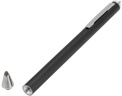 Stylet à Tête en Tissu pour Smartphones et Tablettes Tab, Accessoires Professionnels (Black)