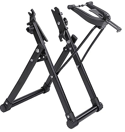 Ejoyous Bike Wheel Truing Stand, Foldable Bike Maintenance Stand Aluminum Alloy Bike Wheel Truing Stand for for 16 - 29 Wheels