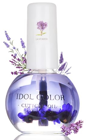 Lavendel Nail Cuticle Oil, Nagelöl Repair & Protect, Pflegendes Nagel Nagelhautöl, Nagelhautpflege für Hände Nägel Nagelhaut, Lavendel Getrockneten Blumen Nail Care Nagelhaut Öl (15 ML)