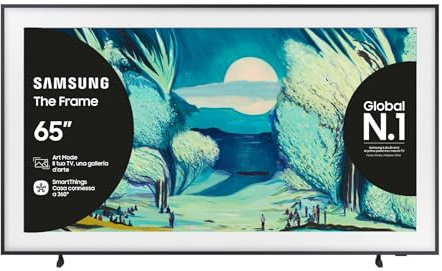 Samsung Smart TV 65'' QE65LS03FAUXZT QLED 4K, NQ4 AI Gen2 Processor, 4K AI Upscaling, Art Mode, Matte Display, Dolby Atmos & OTS Lite, Modern Frame Design, 2025