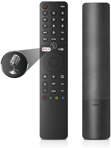 Telecomando di ricambio per Xiaomi Smart TV, XMRM-19 Bluetooth e controllo vocale telecomando con 2 tasti caldi, per Xiao-mi MI P1 Q1 serie Smart TV telecomando vocale
