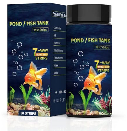 Kit de prueba de acuario, kit de prueba para acuarios, tiras de estanque