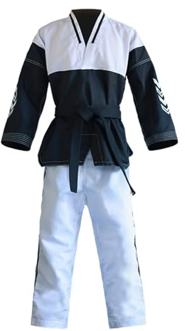 Taekwondo-dräkt, Taekwondo Uniformer Herr Kvinnor Lång Kortärmad Skjorta Byxor Vuxen Flera storlekar(Long B,XL)