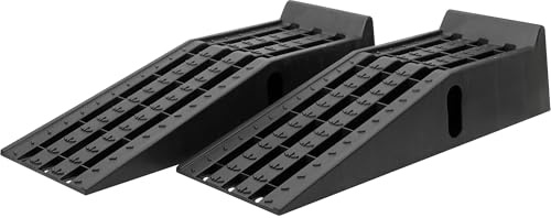Ironton High-Impact Poly Car Ramps 12000 Lb GVW Set of 2, 6000 Lb Each, 35.5 in. L x 12 in. W x 8.5 in. H, Non-Skid Tread and Rubber Feet, for Cars, SUVs, Trucks and Vans