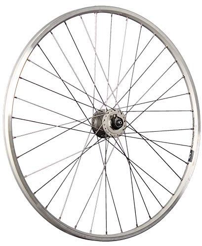 28 Zoll Fahrrad Vorderrad Hohlkammer Shimano T4000 1,5W Nabendynamo V-Brake Silber