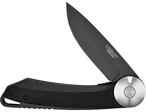 CAMILLUS CIRQUE Klappmesser, Einhandmesser, 7,0 cm Klinge in schwarz, AUS-8-Stahl, Carbonitride Titanium, schwarz, 19640