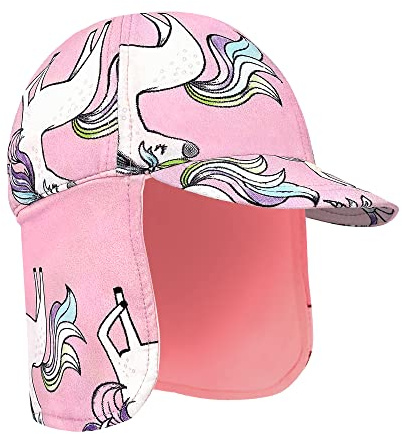 Gifts Treat Kids Legionnaires Hat, UPF 50+ Sun Protection Swim Cap Flap Hat for Kids, Quick Drying Boys Sun Hat with Neck Protection for Beach Seaside Pool