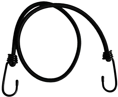 HCS Expanderseil Expanderriemen 4er Set 80cm schwarz mit Metallhaken