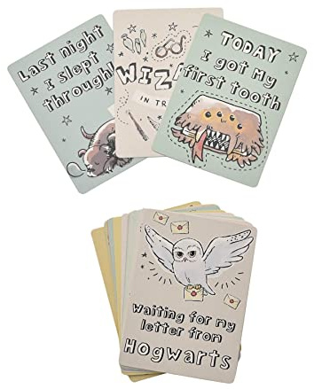 Harry Potter 3411 - Tarjetas de hito para bebé, 24 unidades