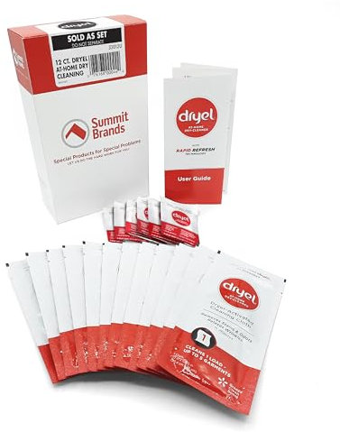 dryel At-Home Dry Cleaner Kit and Stain Remover with Rapid Refresh Technology, Gentle Laundry Care for Special Fabrics and Dry-Clean-Only Clothes, 12 Loads with On-the-Go Stain Remover
