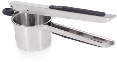 Schiacciapatate in Acciaio Inox, Grande Pressa Patate 450ml, Utensile da Cucina Robusto per Purè Morbido e Omogeneo, Passapatate e Gadget da Cucina, Macchina per Spaetzle e Gnocchi
