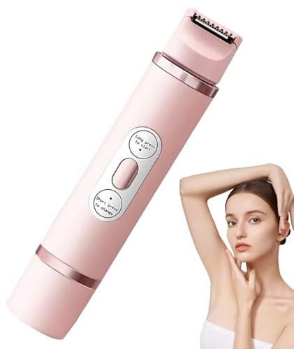 Trimmer per Donne,Depilatore Elettrico Bikini Femminile | Testina Doppia Ricaricabile Impermeabile con Epilatore e Rasoio Elettrico per Gambe Viso e Zone Intime