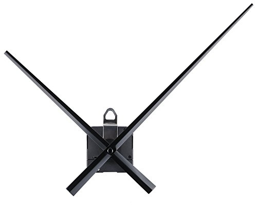 WILLBOND Mouvement d'Horloge à Couple Élevé avec 20 mm/ 0,8 Pouce Longueur d'arbre Mains Longues de 243 mm/ 9,6 Pouces pour Horloge Murale Bricolage