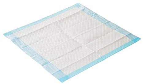 Krankenunterlage für Menschen mit Blasenschwäche | 100 Stück | 6-lagig saugstarke Inkontinenzunterlage 60 x 90 cm | Ideal auch für Babys oder als Welpenunterlage