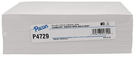 Pacon Pure Sulphite Paper Medium Weight 6x9