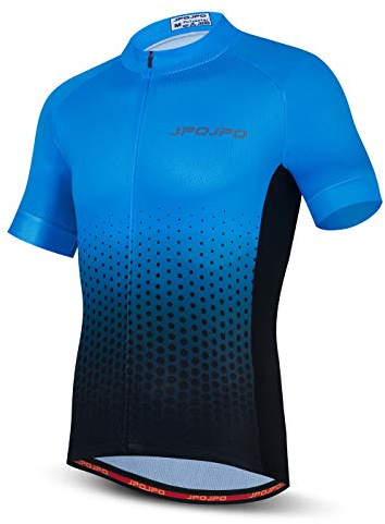 Hotlion Radtrikot Herren Bike Shirts Kurzarm Fahrradjacke mit Tasche