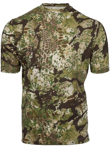 Kryptek Stalker - Camisa de Caza de Manga Corta para Hombre, transicional, Talla XL