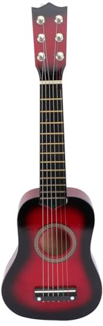 Toddmomy 21 Inch Acoustic Guitar for Kids Portable Wooden Mini Guitar Children Beginner Musical Instrument