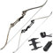 30-70lbs Takedown Recurve Bogen 60 Zoll Bogenschießen Recurve Bogen Set Metall Riser Jagdbogen Langbogen für Erwachsene für die Jagd im Freien (70lbs, Camo)