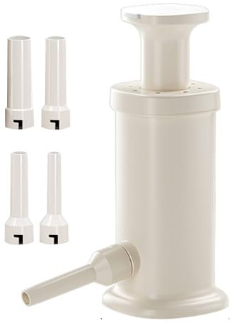 HTERBPOY Poussoir À Viande avec Buses À Saucisse Lisses Qualité Alimentaire，Hachoir À Saucisse Manuel Tubes avec des Tubes À Saucisse De Grande Capacité，Matériau Qualité Alimentaire