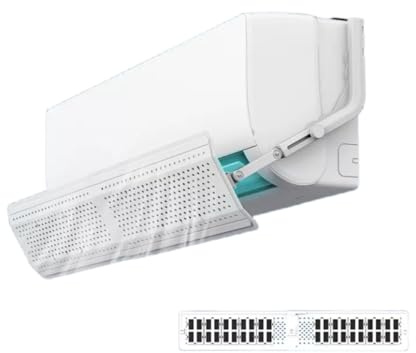 DDongdongqiang Adjustable AC Air Flow Deflector, Air Conditioner Deflector, Mini Split Vent Deflector, Anti-Direct Blowing Shield for Wall-Mounted Air Conditioners