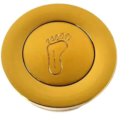 Generisch Badewannenstöpsel Ablauf Universal Springende Abtropffläche Messing Zubehör Drücken Fallend Weiß Schwarz Bronze 2657(Gold)