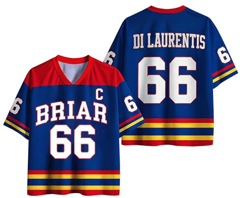 Maillot de Hockey Grahams 44 Col V Uniforme de Hockey sur Glace Casual Manches Courtes Comfort Training Clothing pour Les Fans de Sport (02-2-White, M)