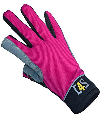 crazy4sailing Damen Herren Segelhandschuhe Offshore - 2 Finger-frei, Farbe:Candy, Größe:XL