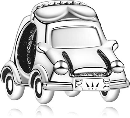 LaMenars Compact Car Charm für Armbänder 925 Silber Anhänger Perlen für Halsketten Baumeln zum Muttertag Geburtstag Weihnachten