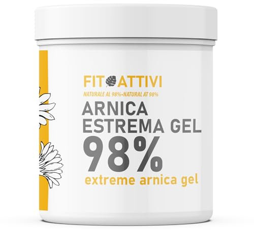 Arnika Gel Forte Konzentrat 550 ml für Pferde und Menschen 98%, Extreme Arnika-Salbe mit Vitamin E, Minze und Lavendel, 100% Made in Italy - FITOATTIVI (550 ml)