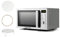 Swiss Pro+ Mikrowelle Silber Edelstahl - Kombigerät - Mikrowelle einfache Bedienung - 1100W - Mikrowelle 40 cm breit - 20L