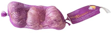 Pflanzknoblauch aus Spanien 250 g - Violetter Knoblauch zum selber pflanzen - Kräftig im Geschmack