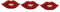 LIFKOME 3 Stk Brosche mit roten Lippen abstecknadeln pinns Anstecknadel mit Strass besetzte Brosche Hochzeitsbrosche Wäscheklammern Strassstifte Brust-Pin Motto-Party-Brosche