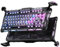 GravaStar Mercury K1 Pro – Tastiera da gioco meccanica wireless 75% in lega di alluminio, interruttori lineari, retroilluminazione RGB personalizzabile, manopola di controllo (Nero Galassia)