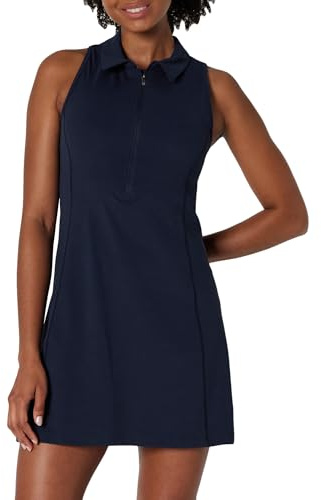 Amazon Essentials Vestido de Tenis Deportivo FormFlex, Largo y Suave Mujer, Azul Marino, XS