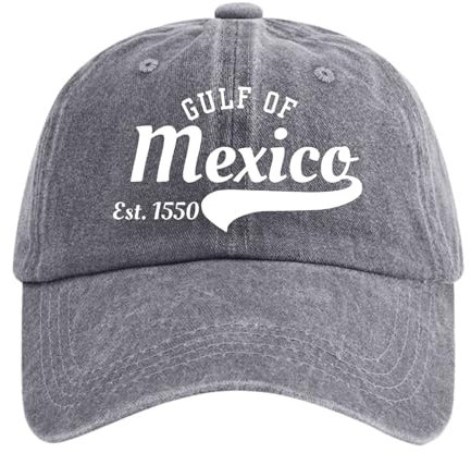Beichwtd Unisex Gulf of Mexico Since 1550 Cap Vintage Basecap Herren, Kappe Damen