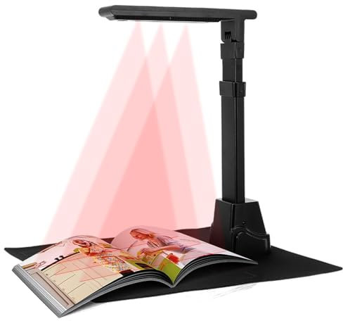 11MP Smart Document Scanner, Foldable A3/A4 Document Scanner with Adjustable Height, Docu-ment Sca-nner USB Visualizer Capture, Portable OCR Scan-ner Powerful Software Scan-ner for Windows & macOS