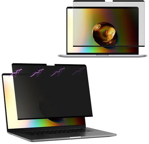 kwmobile Pellicola Privacy per Apple MacBook PRO 16 (2019) A2141 - Privacy Screen per Laptop - Filtro Schermo Protettivo Rimovibile e da Viaggio - Filtro Anti Luce Blu Magnetico