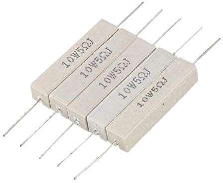 5pcs Drahtwicklung keramisch Zement-Widerstaende 5 Ohm 10W Watt 5%