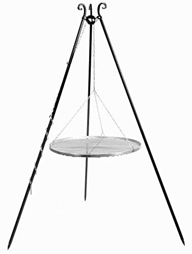 GMD Living Schwenkgrill Thorn 180 cm inkl. Grillrost aus Edelstahl, Größe:Grillrost Ø70 cm