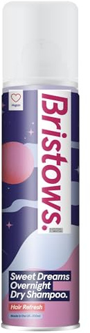 Bristows Shampooing Overnight Dry, revitalise les cheveux sans dessécher, élimine l'huile, fabriqué avec de la kératine et sans sulfate. 200 ml.