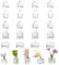 Glasseam Klar Blumenvase Glas Vase, Kleine Vasen Deko, 20er Set Glasvase, Modern Vasen Klein für Wohnzimmer Tisch, Mini Vase Schöne Blumenvasen für Hochzeit Party Home Schlafzimmer Tischdeko