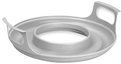 Bandeja De Platos Para Microondas, Silicona Soporte Para Microondas Con Asa Cesta De Refrigeración Para Microondas Antiescaldadura, Aptas Para El Lavavajillas Se Adapta A Placas De 5''-10''