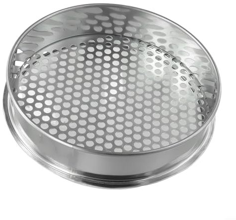 Tamis de jardin en métal, tamis efficace avec tamis de jardin en métal , parfait accessoire de jardinage porte-outils de jardin (trou rond 7 mm)