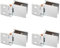 4 Pcs 0 Degree Glass Door Clamp Zinc Alloy Shower Screen Hinges for Display Cabinet Wine Cabinet - 5-8MM Thick Glass Hinge Replacement Parts