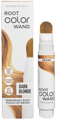 Jerome Russell Root Color Wand in Dark Blonde | Instant Up To 100% Grey Coverage | Non-Sticky Formula | Long-Lasting Results