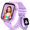 SWGOTA 4G Reloj Inteligente Niño, Smartwatch Niños con GPS, Ilamadas, Videollamadas, Mensajes, Modo Escuela, Función SOS, IP68 Impermeable, Despertador, Cámara y Podómetro (Púrpura)