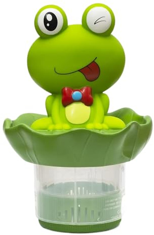 Flytande klordörr - klor korg 13,5 x 13,5 x 29 cm, justerbar frisättning, kapacitet | Floating Pool Dispenser för tunga belastningar för 3-poliga tabletter