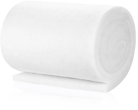 Haluway Aquarium Filter Sponge, Fish Tank Filter Wool, 1m x 12cm Biochemical Filters Media Cotton Cleaning Pad for Freshwater & Marine Fish Tank Pond Filter
