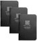 Rite in the Rain Gebundener, wasserfester Mini-Notizblock Wasserdichtung (3er-Pack), unisex, Staple Bound Mini Waterproof, schwarz